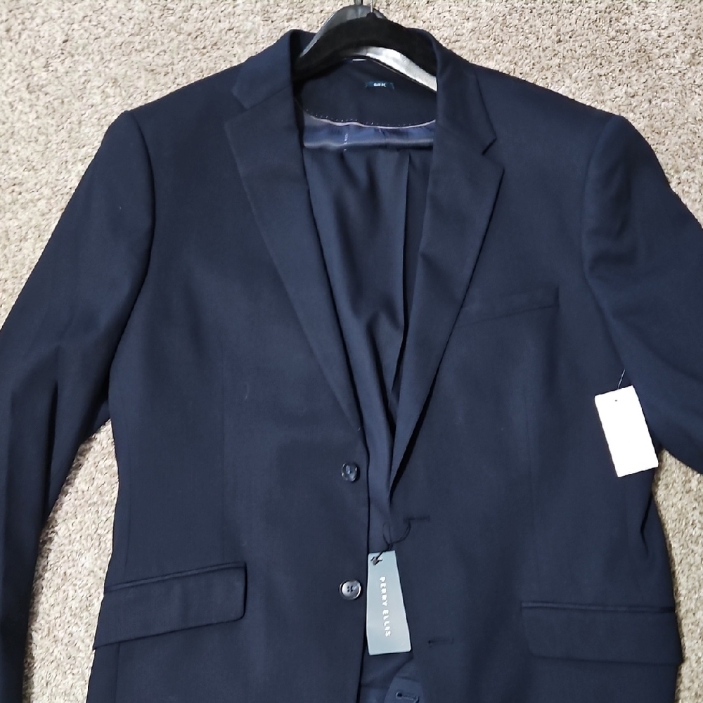 Perry Ellis Dark Blue Suit Jacket